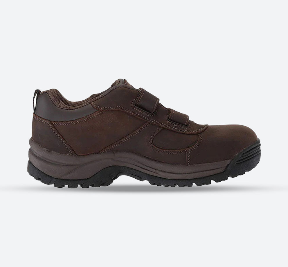 Mens Wide Fit Propet Cliff MBA023LBCHE Cross Walker Shoes in Brown - Image 1