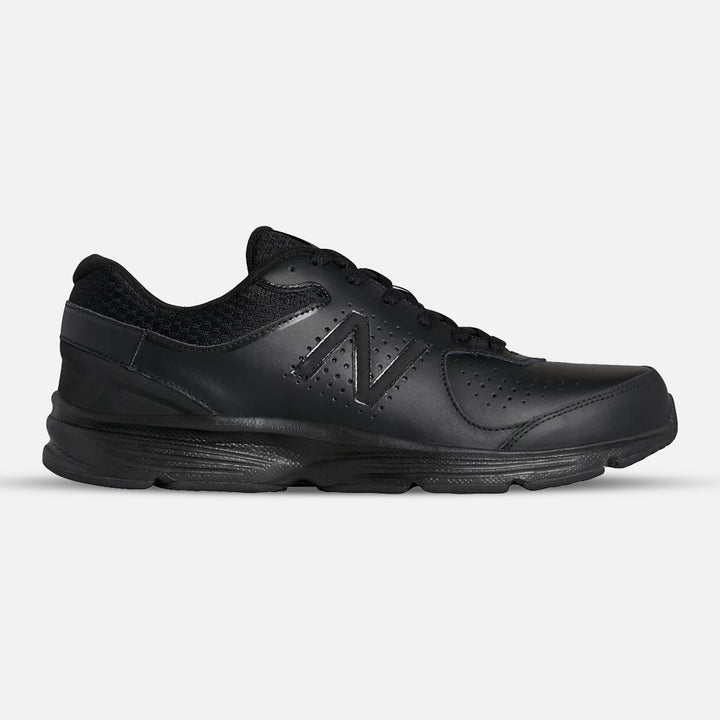 Mens Wide Fit New Balance MW411BK2 Trainers in Black - Image 1