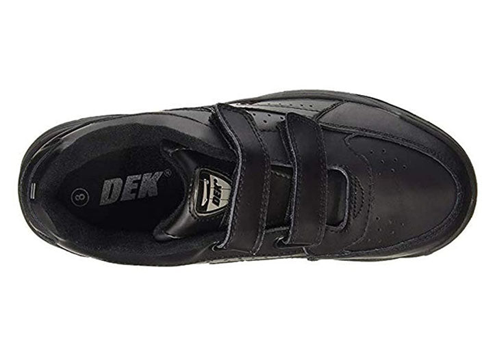Mens Wide Fit Dek Arizona Trainers black and white in Black - Image 1