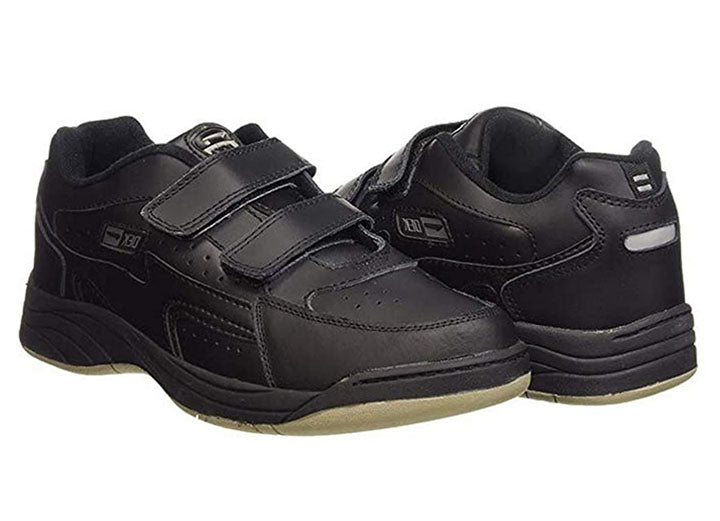 Mens Wide Fit Dek Arizona Trainers black and white in Black - Image 1