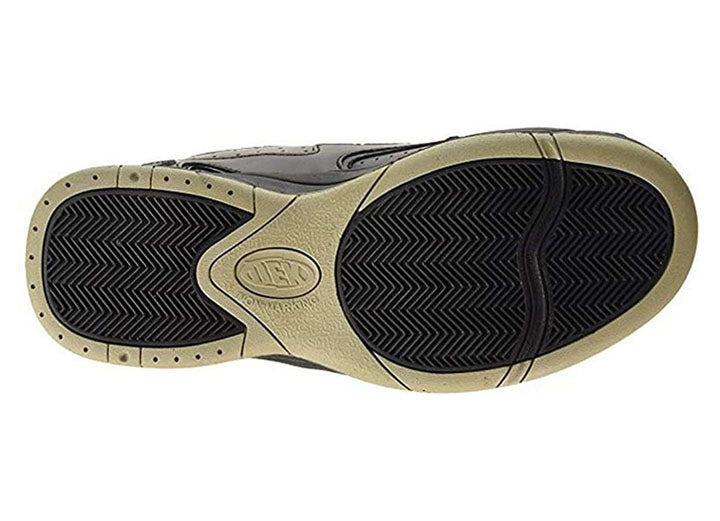 Mens Wide Fit Dek Arizona Trainers black and white in Black - Image 1