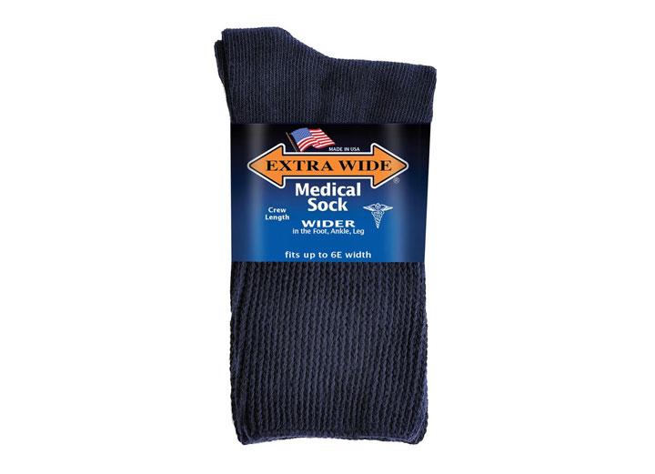 Mens Extra Wide 5851 Comfort Fit Medical Crew Socks in 8 UK-11 UK - Image 1