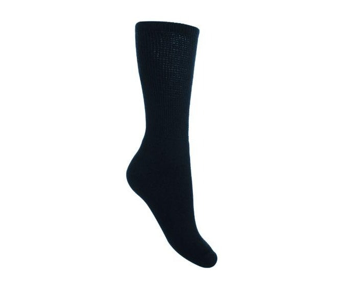 Womens Wide Fit HJ Hall HJ90 Softop Wool Socks in Black - Image 3