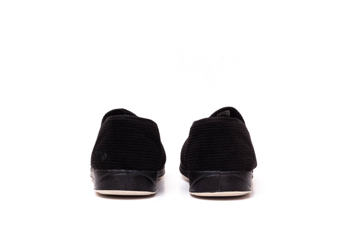 Mens Wide Fit Padders Albert Slip On Slippers in Navy - Image 1