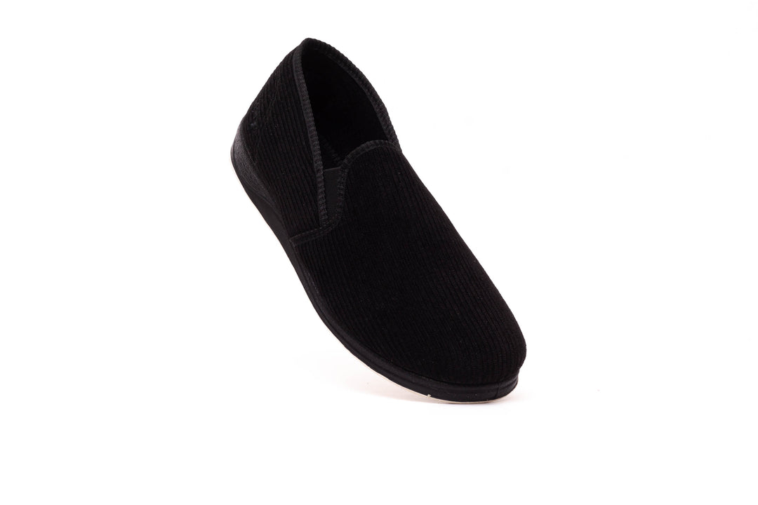 Mens Wide Fit Padders Albert Slip On Slippers in Navy - Image 8