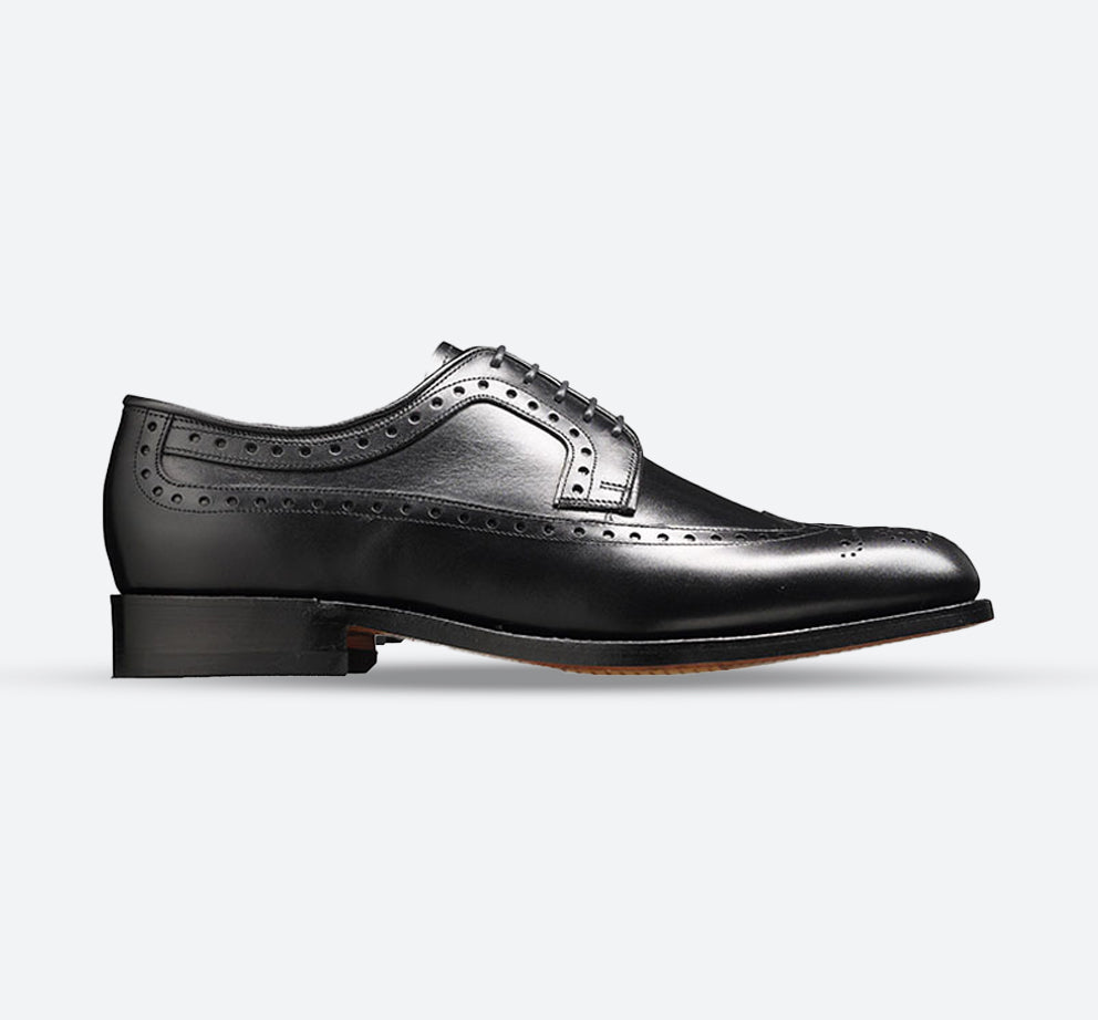 Mens Wide Fit Barker Portrush Shoes in Brown - Image 1