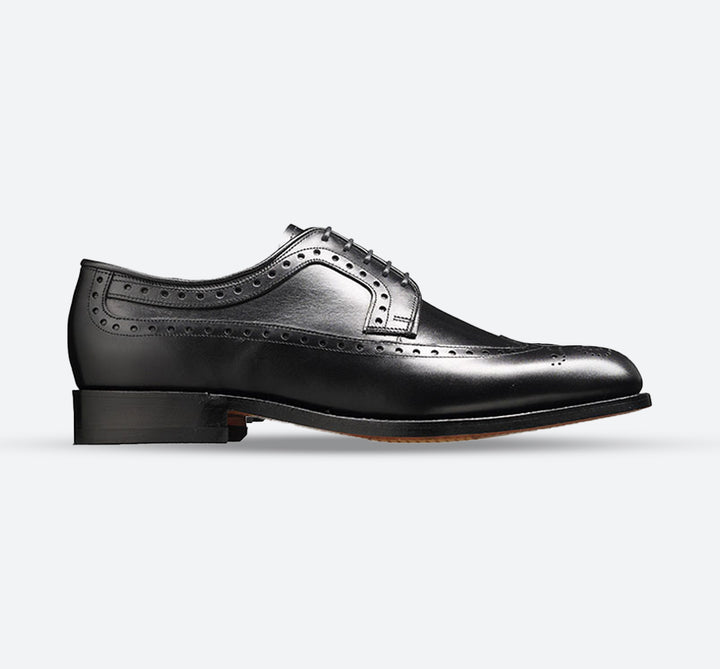 Mens Wide Fit Barker Portrush Shoes in Brown - Image 1