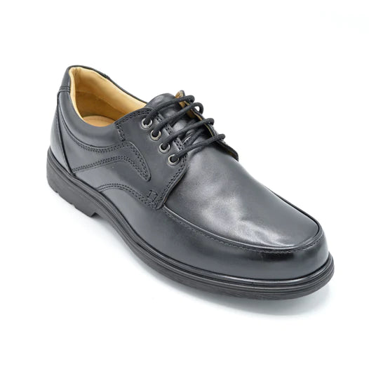 Mens Wide Fit Roamers M204A Shoes in Black - Image 1