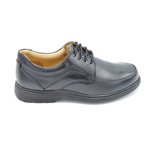Mens Wide Fit Roamers M204A Shoes in Black - Image 1