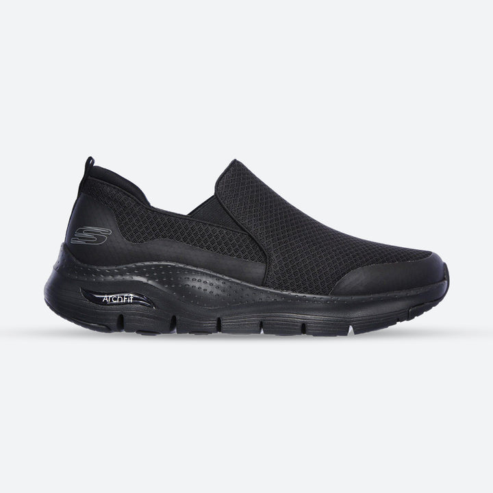 Mens Wide Fit Skechers Arch Fit Banlin Shoes in Black - Image 1