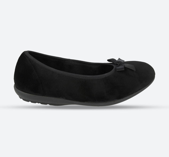 Womens Wide Fit DB Thetford Slippers in Black - Image 1