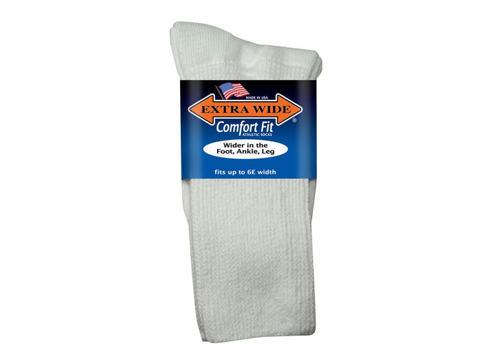 Mens Extra Wide 6100 Comfort Fit Athletic Socks in 8 UK-11 UK - Image 1