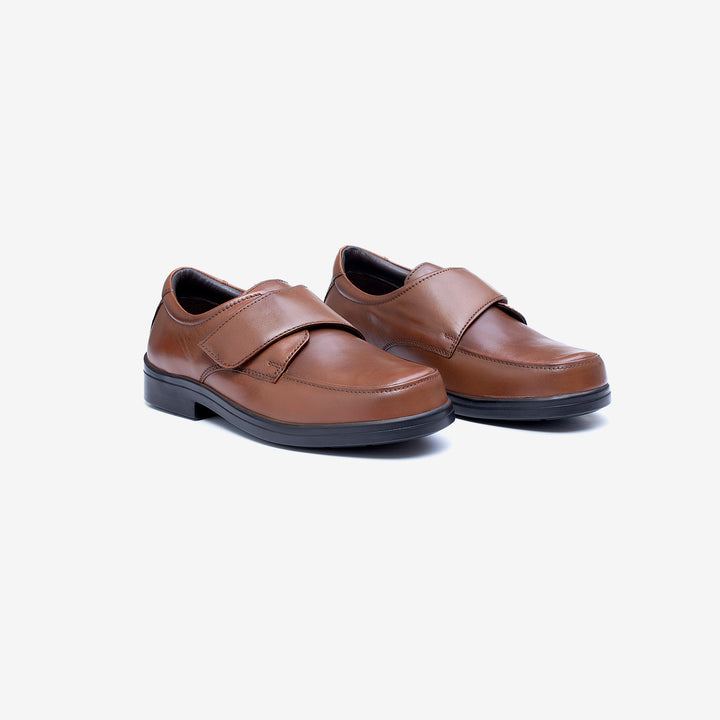 Mens Wide Fit Tredd Well York Shoes in Tan - Image 1
