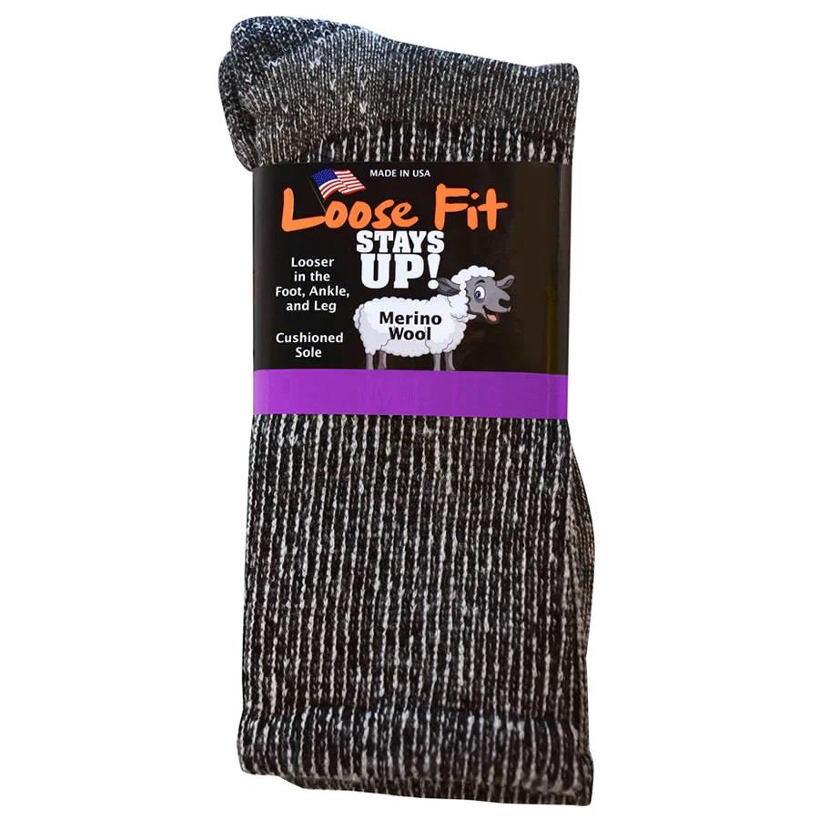 Mens Loose Fit 391 Merino Wool Crew Hiking Socks in 12 UK-15 UK - Image 2
