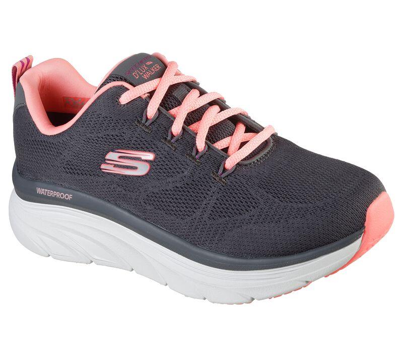 Women's Wide Fit Skechers 149810 Get Oasis D'lux Walking Trainers in Navy/Lavender - Image 14