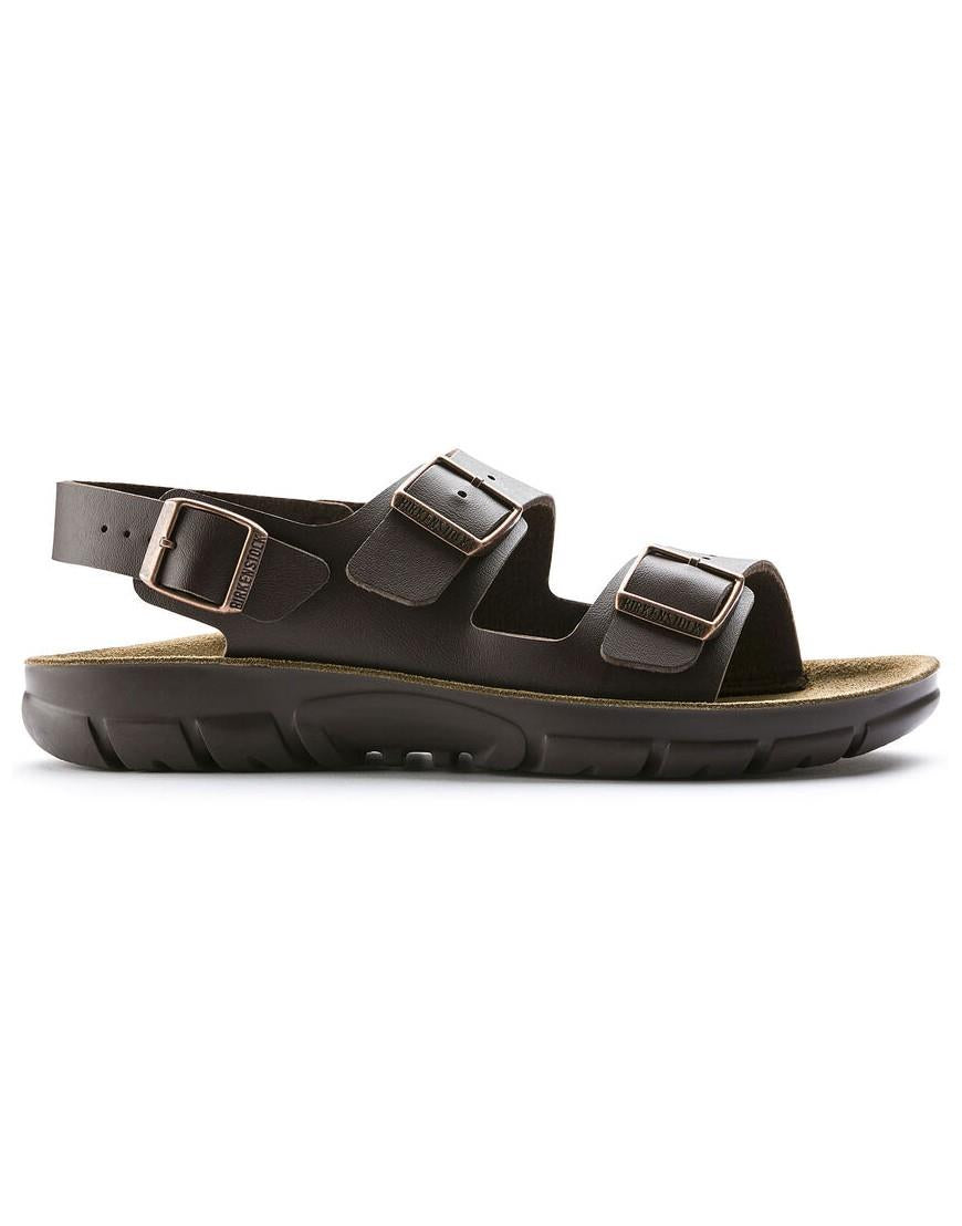 Mens Wide Fit Birkenstock 500801 Sandals in Dark Brown - Image 2