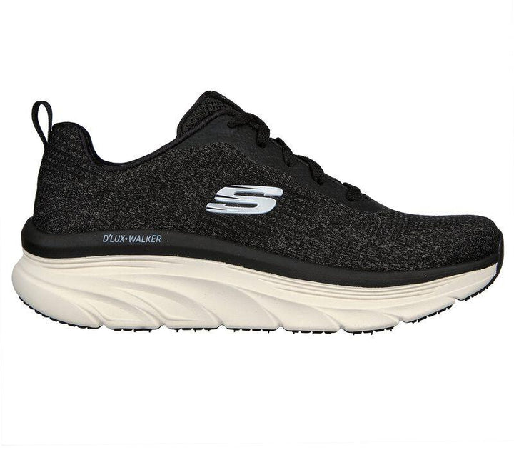 Women's Wide Fit Skechers 149815 Daily Beauty D'lux Vegan Walker Trainers in Black - Image 1