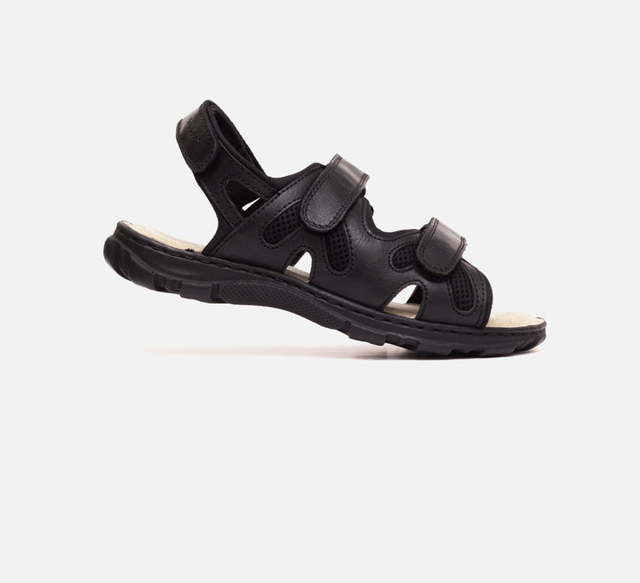 Womens Wide Fit Sandals Ashley Sandals by Tredd Well in Black - Image 1