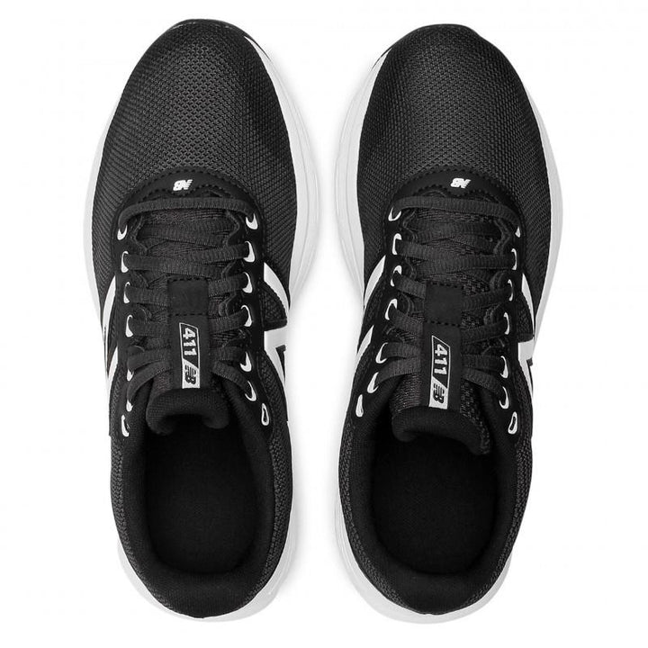 Mens Wide Fit New Balance M411LB2 Walking and Running Trainers in Black - Image 1