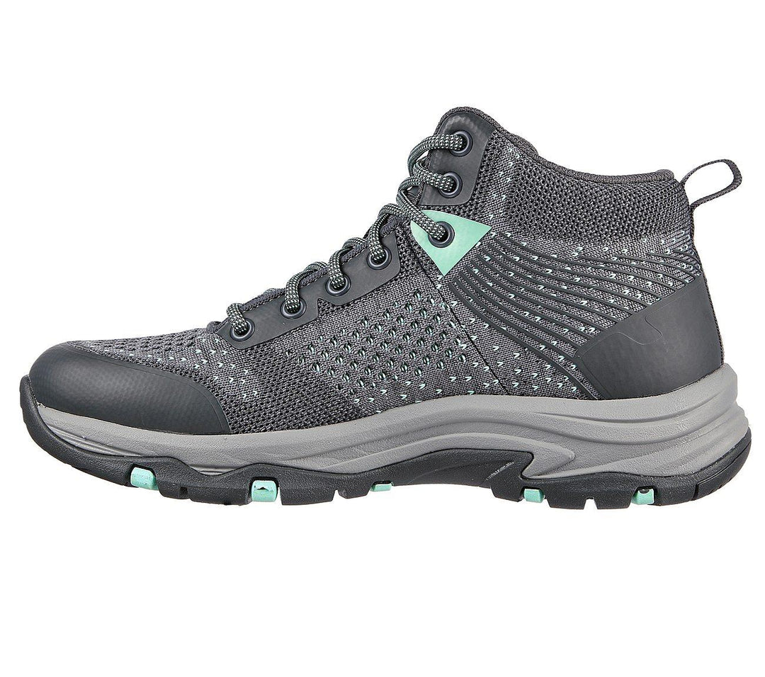 Womens Wide Fit Skechers 158351 Trego Vegan Waterproof Hiking Boots in Grey/Multi - Image 4