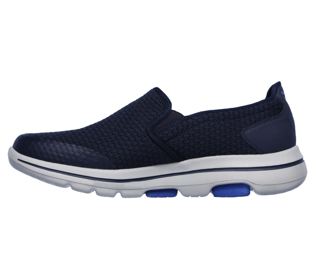 Mens Wide Fit Skechers Apprize Go Walk 5-55510 Walking Trainers in Black - Image 10