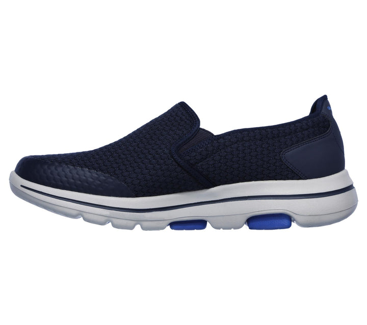 Mens Wide Fit Skechers Apprize Go Walk 5-55510 Walking Trainers in Black - Image 1