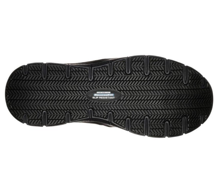 Men's Wide Fit Skechers Work 77071 Bronwood Walking Shoes in Black - Image 1