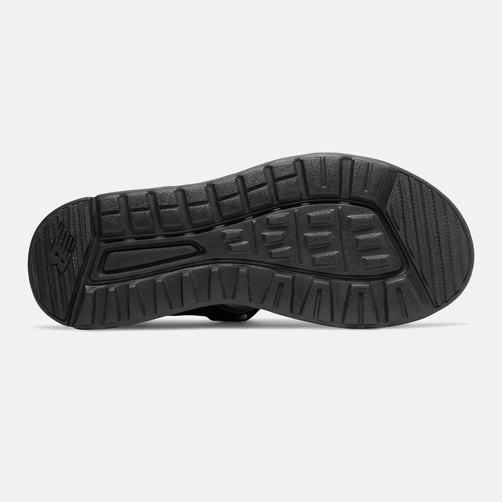 Womens Wide Fit New Balance SUA250K1 Sandals in Black - Image 1