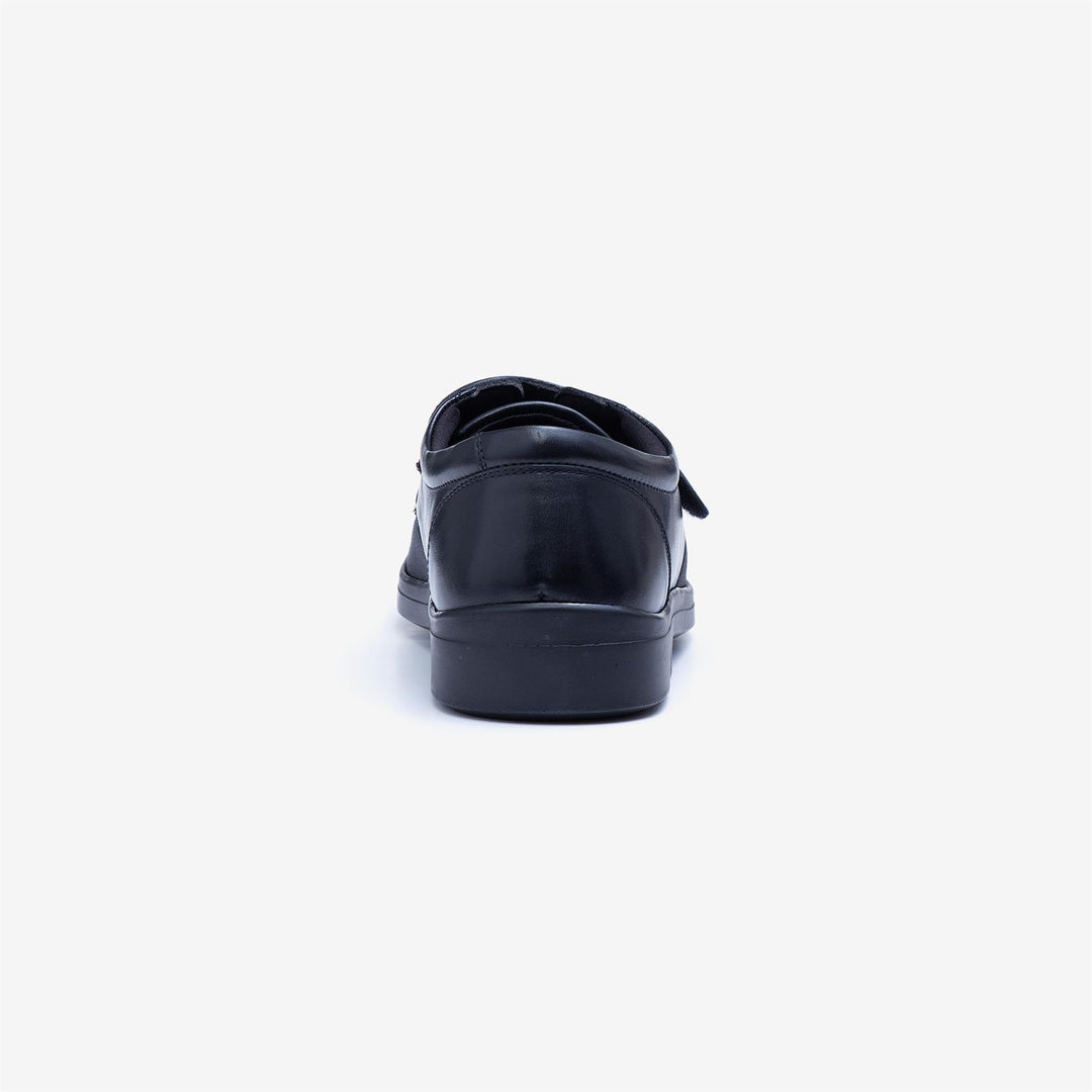 Mens Wide Fit Tredd Well Benjamin Velcro Soft Stretch Shoes in Black - Image 7