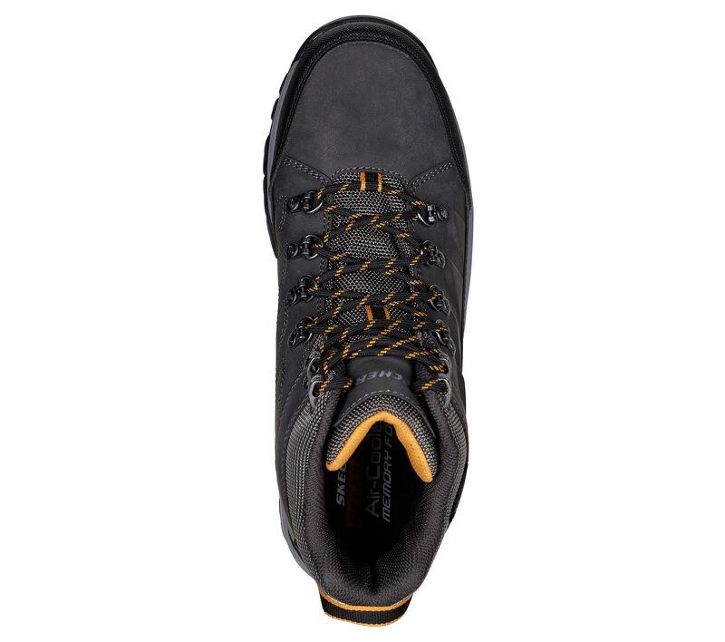 Men's Relaxed Fit Skechers 204642 Relment Daggett Hiking Boots in Chocolate - Image 12