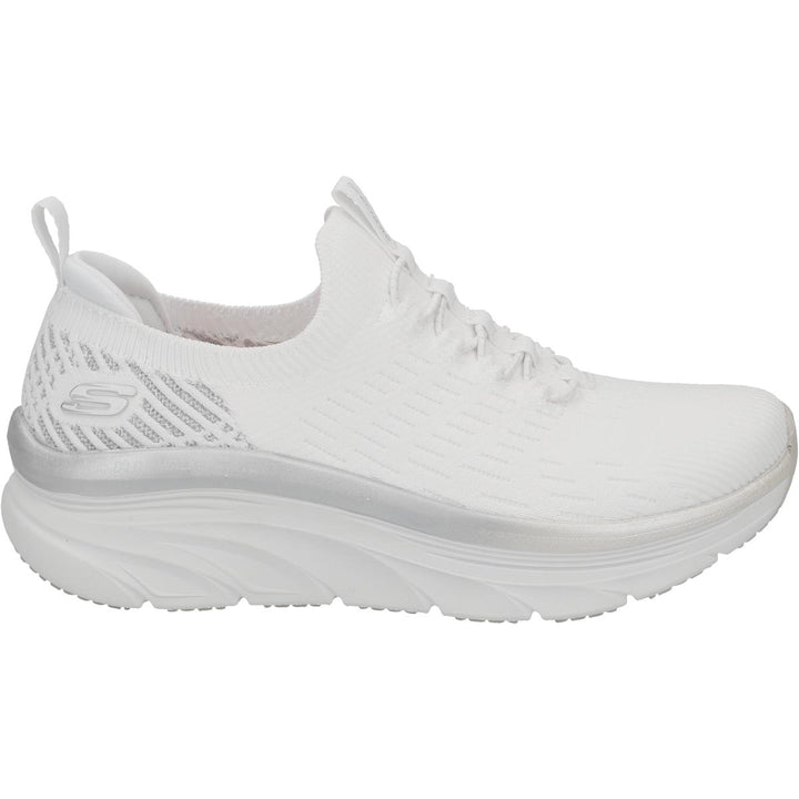Women's Wide Fit Skechers Let It Glow- 149366 D'lux Walker Relaxed Fit Trainers in Black - Image 1