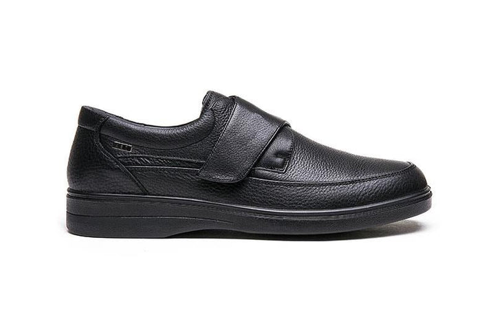 Mens Wide Fit Grunwald A-903 Shoes in Black - Image 1