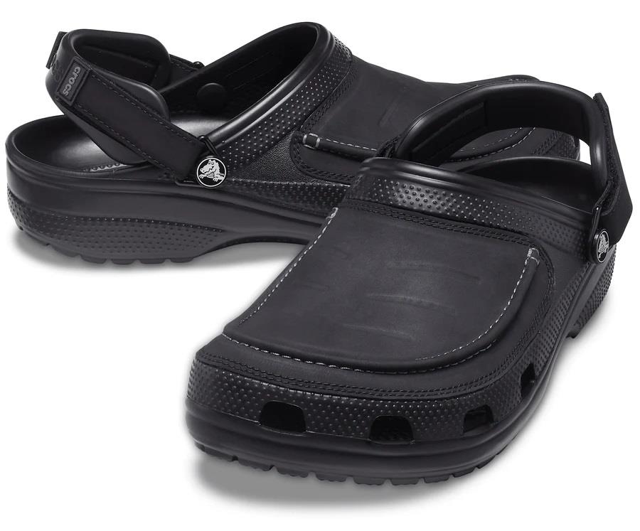 Mens Crocs 207142 Yukon Vista II Sandals in Black - Image 4