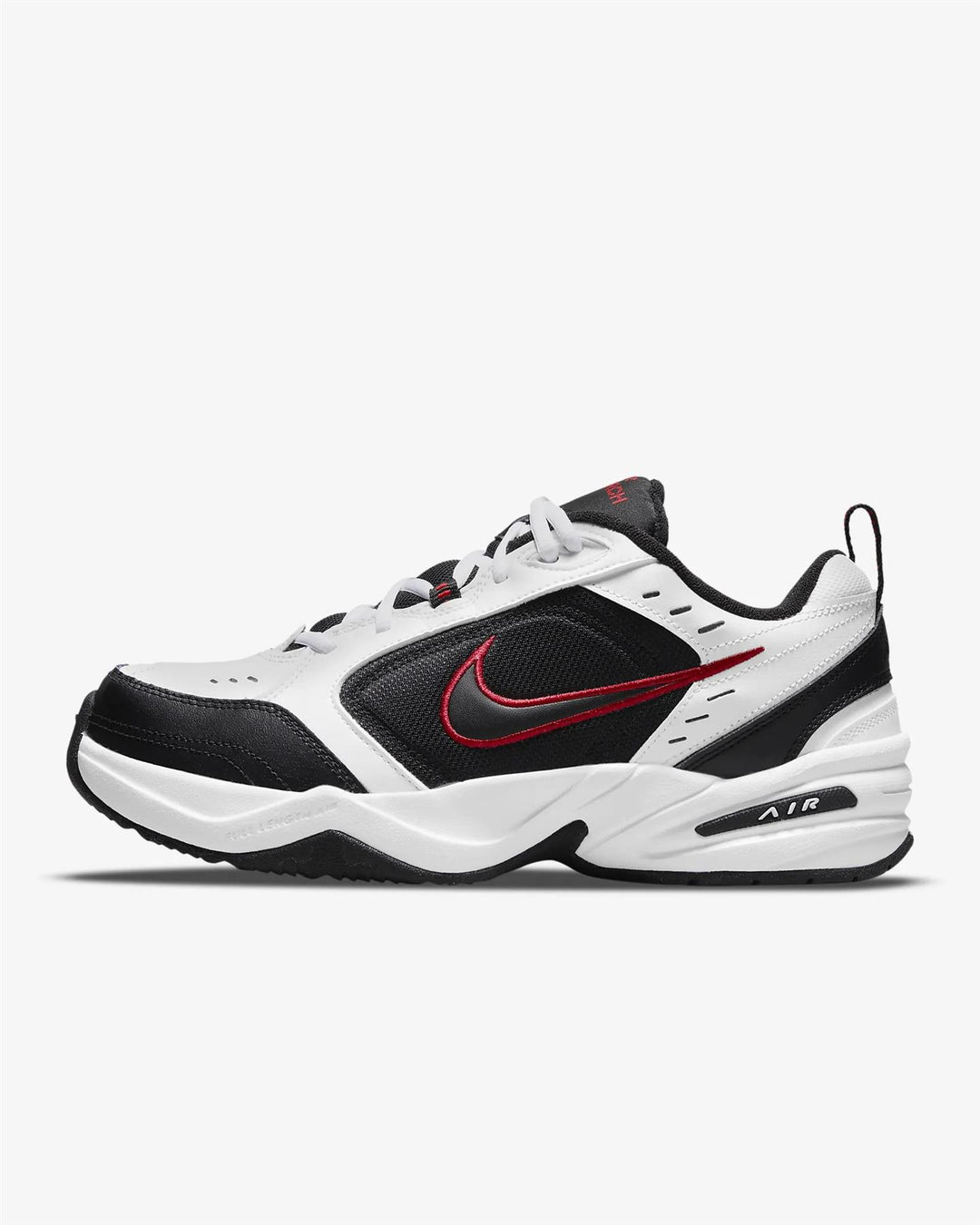 Men's Wide Fit Nike 416355-101 Air Monarch Iv Training Shoes in White/Black - Image 5