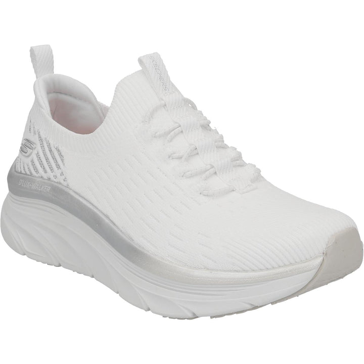 Women's Wide Fit Skechers Let It Glow- 149366 D'lux Walker Relaxed Fit Trainers in Black - Image 1