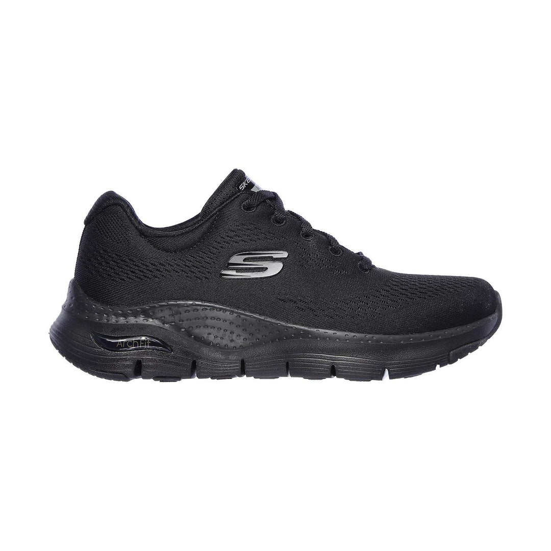 Women's 149057 Wide Fit Skechers Big Appeal Arch Fit Trainers in Black - Image 2