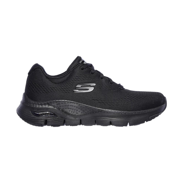 Women's 149057 Wide Fit Skechers Big Appeal Arch Fit Trainers in Black - Image 1