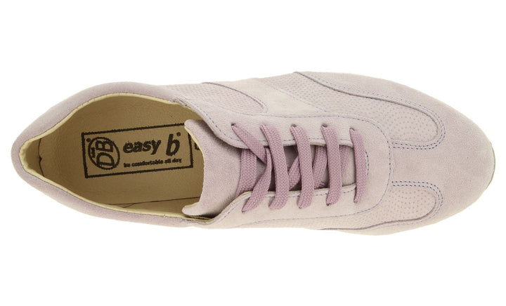 Womens Wide Fit DB Scaup Canvas in Sky Blue Suede - Image 1