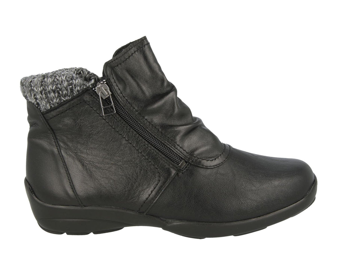 Womens Wide Fit DB Stoke Boots in Black / Stretch - Image 2