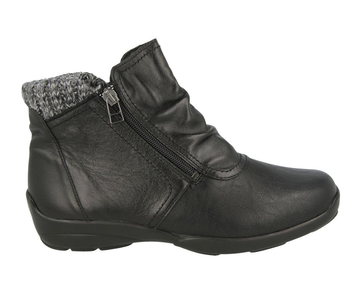Womens Wide Fit DB Stoke Boots in Black / Stretch - Image 1