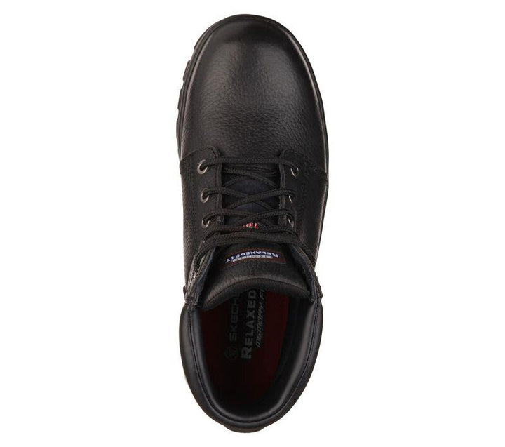 Men's Wide Fit Skechers Work shire 77009 Safety Boots in Black - Image 1