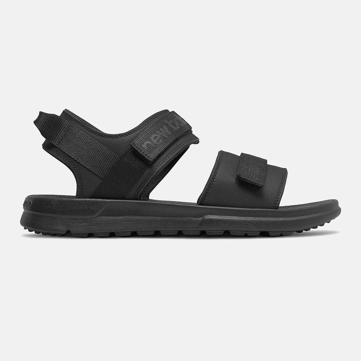 Womens Wide Fit New Balance SUA250K1 Sandals in Black - Image 1