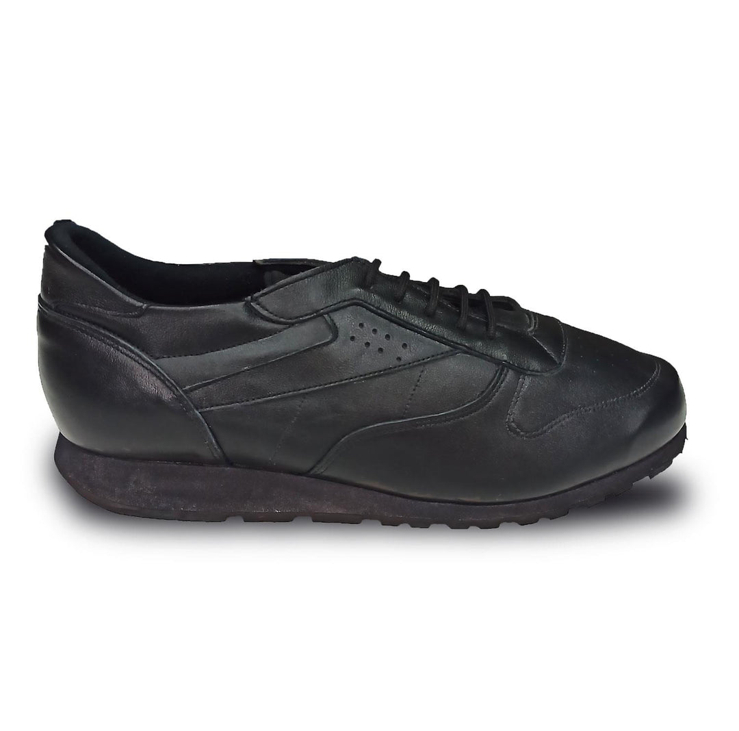 Mens Wide Fit Reed Daly Trainers in Black - Image 2