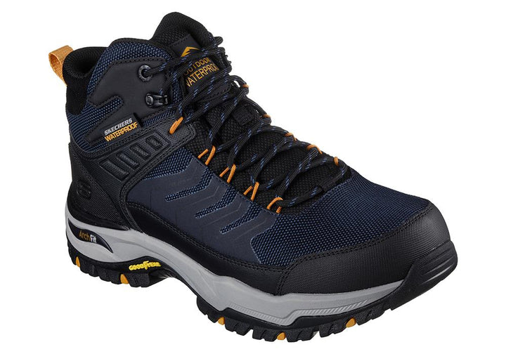 Men's Relaxed Fit Skechers 204634 Arch Fit Dawson Raveno Good Year Hiking Boots in Brown - Image 1