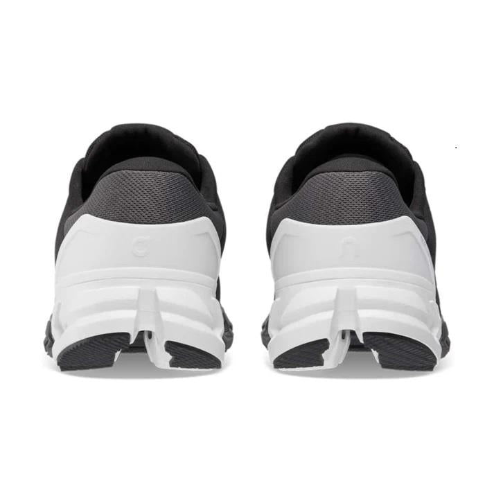 Women's Wide Fit On Cloudflyer 4 Walking Trainers in Black/White - Image 6