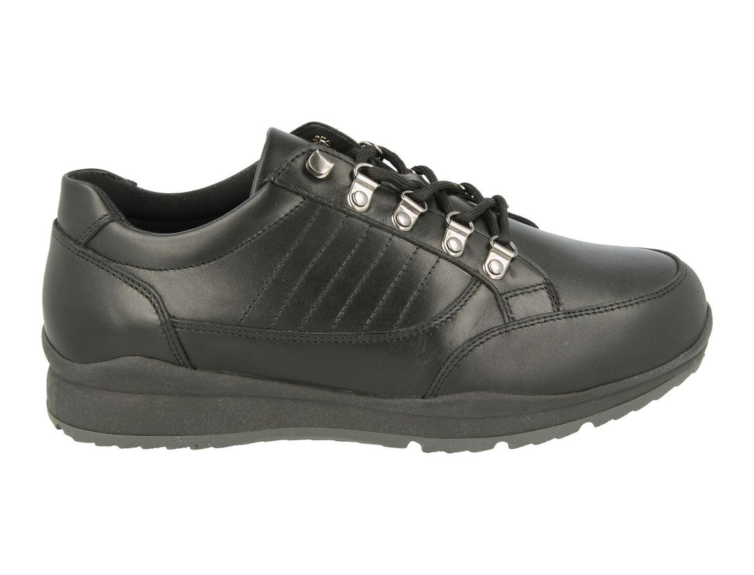 Mens Wide Fit DB Sharnbrook Shoes in Brown Leather - Image 2