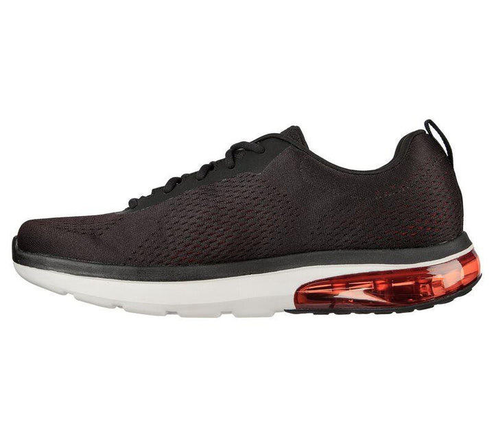 Mens Wide Fit Skechers 21621 Go Walk Air 2.0 Enterprise 21621 Walking Trainers in Black/Red - Image 1