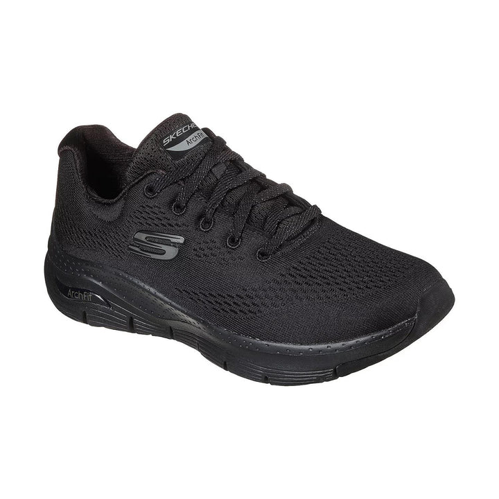 Women's 149057 Wide Fit Skechers Big Appeal Arch Fit Trainers in Black - Image 1