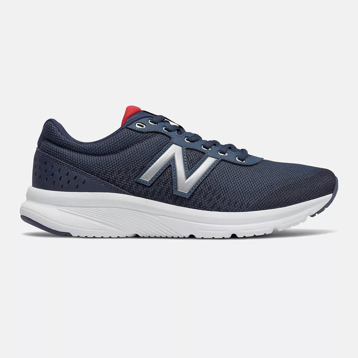Womens Wide Fit New Balance M411LN2 Walking and Running Trainers in Navy - Image 1