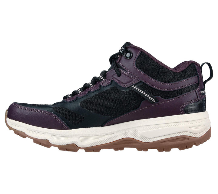 Women's Wide Fit Skechers 128206 Performance Go Run Trail Altitude-Highly Elevated Trainers in Black/Purple - Image 1